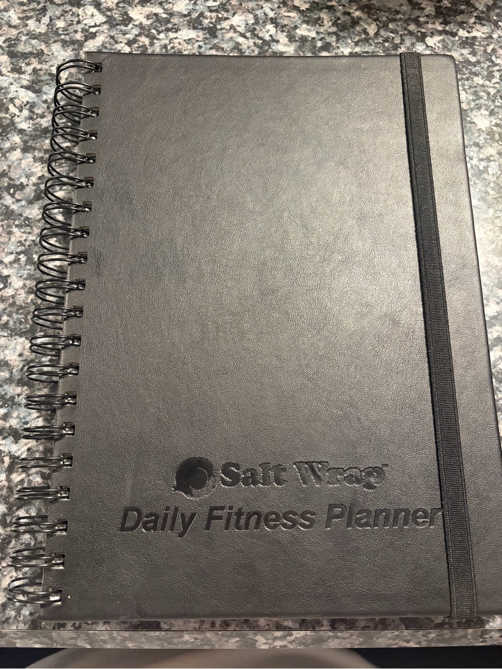 Black Daily Fitness Planner Notebook
